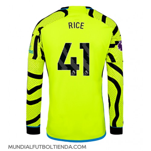 Camiseta Arsenal Declan Rice #41 Segunda Equipación Replica 2023-24 mangas largas
